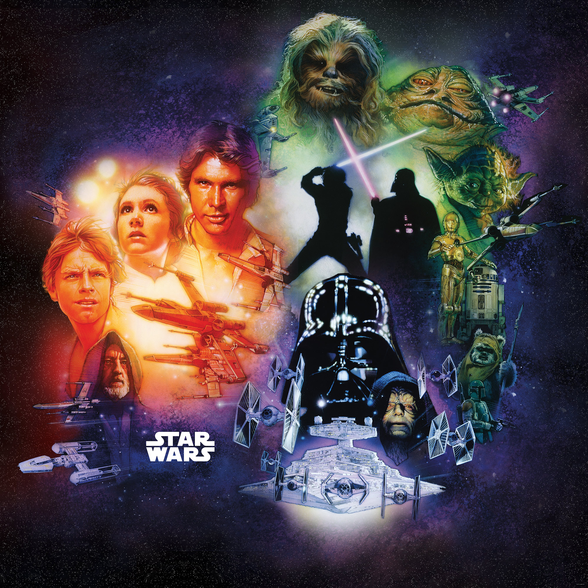 Photo murale intissé "Star Wars Classic Poster Collage" (DX5044) de