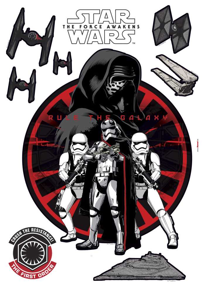 Sticker mural Star Wars First Order