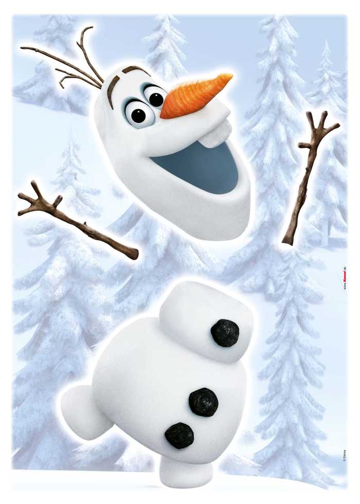 Sticker mural Frozen Olaf