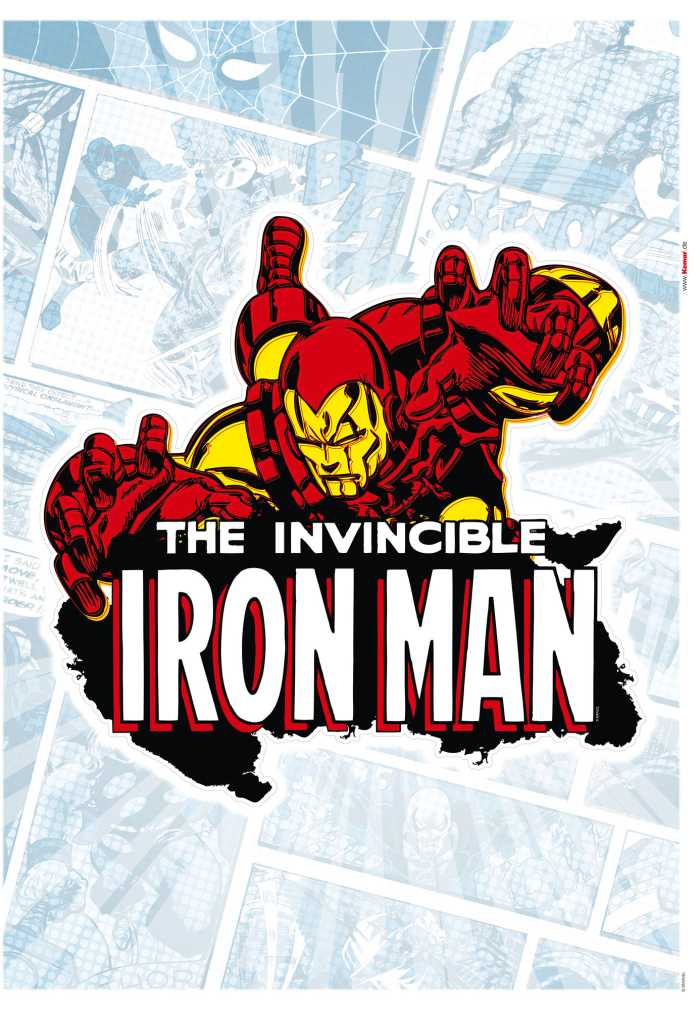 Sticker mural Iron Man Comic Classic