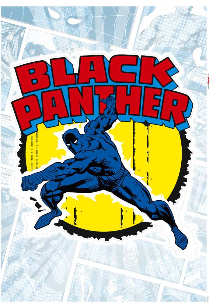 Sticker mural Black Panther Comic Classic