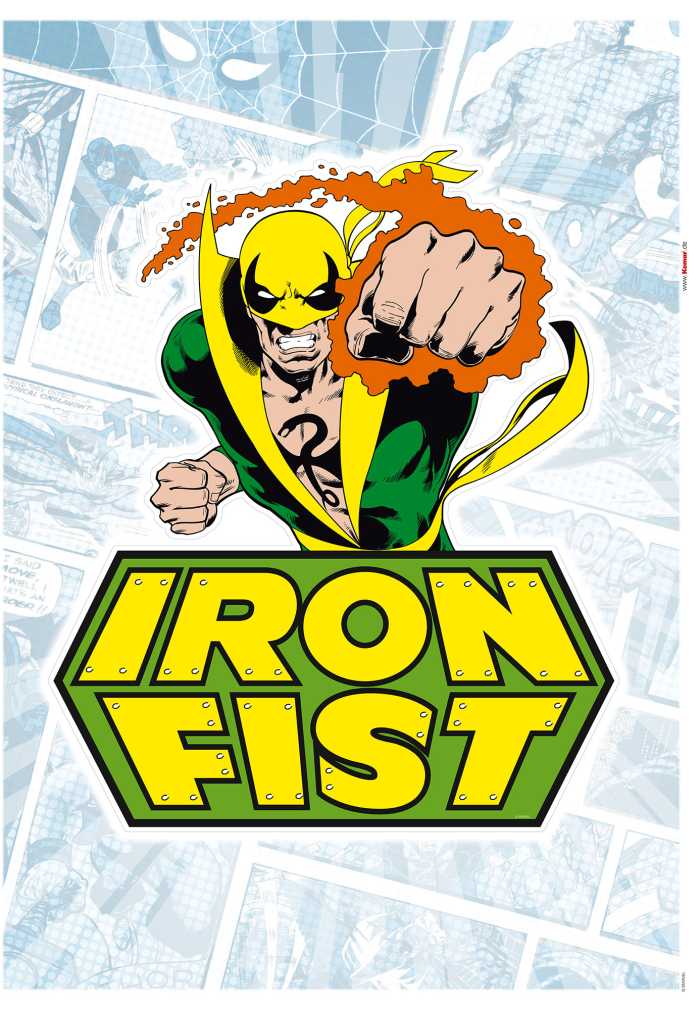 Sticker mural Iron Fist Comic