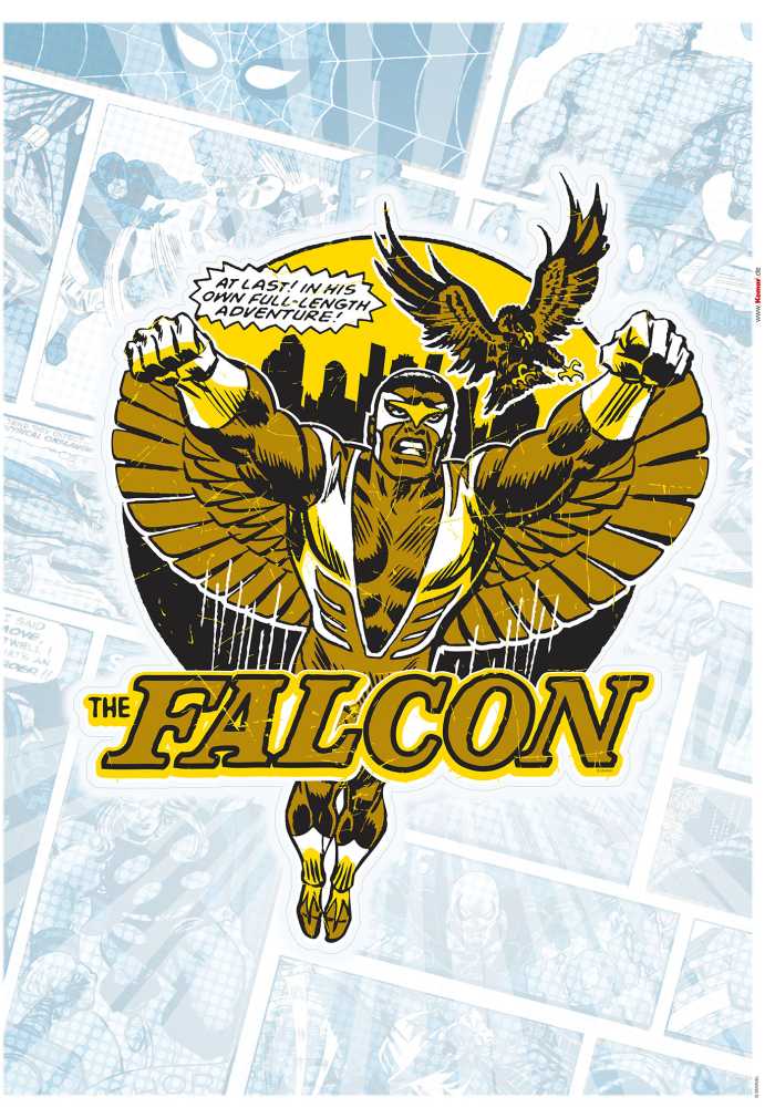 Sticker mural Falcon Gold Comic Classic