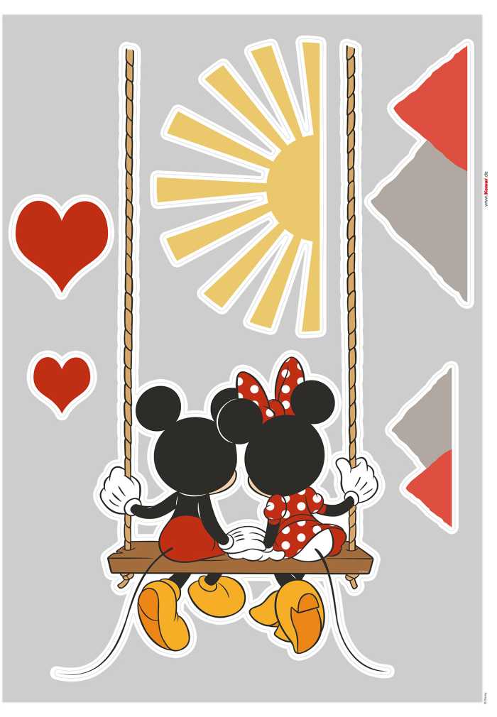 Sticker mural Mickey Swing