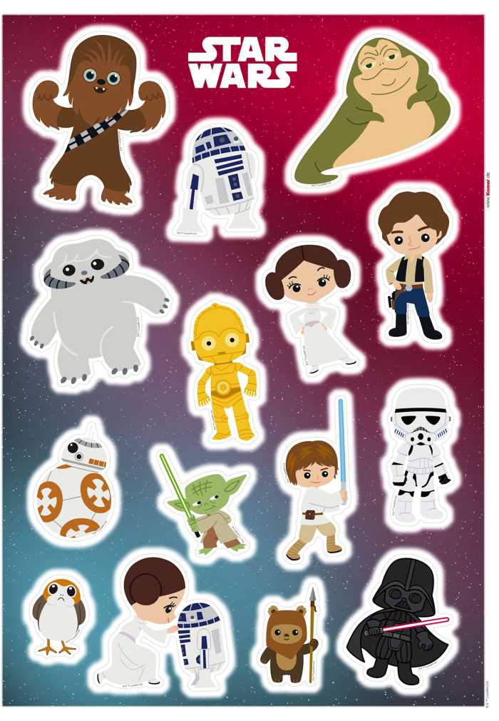 Sticker mural Star Wars Little Heroes