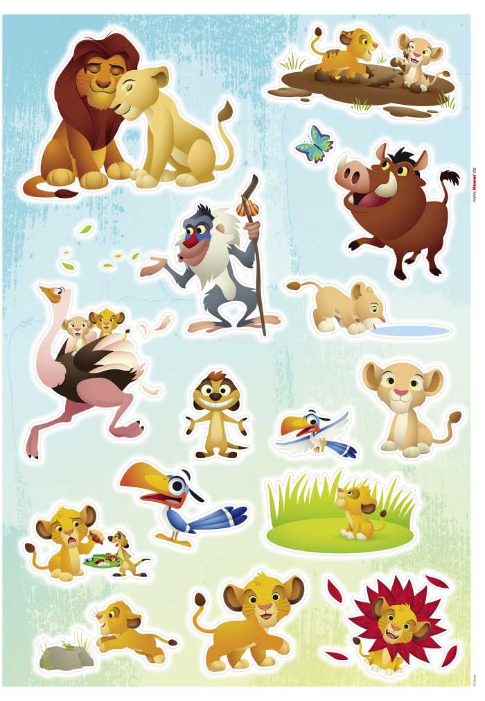 Sticker mural Lion King Wildlife