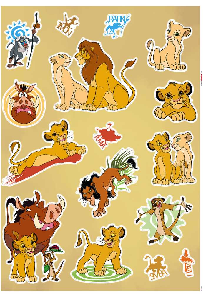 Sticker mural Lion King Circle of Life
