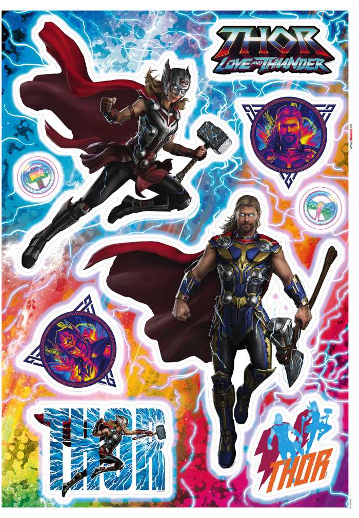 Sticker mural Thor4 - Thor Jane Mixup