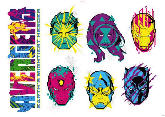 Sticker mural Avengers Mightiest Heroes