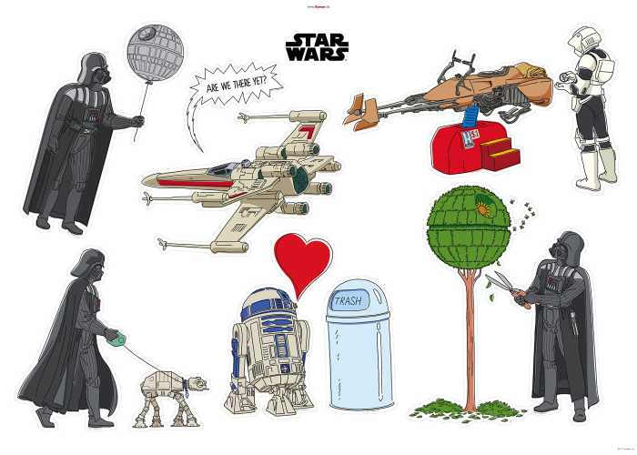 Sticker mural Star Wars Treatment