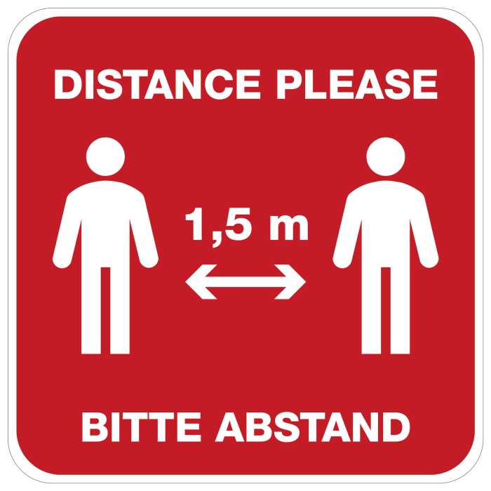 Sticker mural Distance