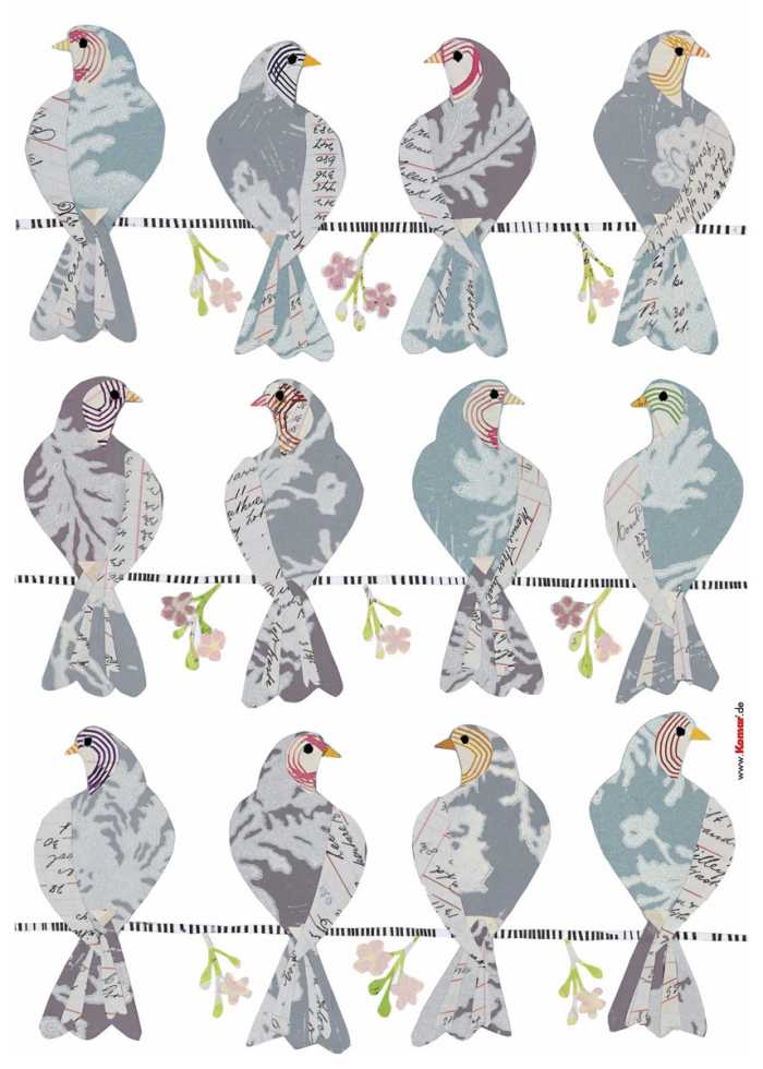 Sticker mural Doves