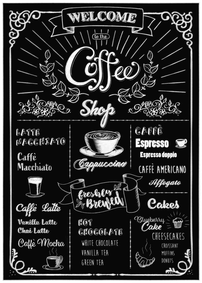 Sticker mural Coffeeshop