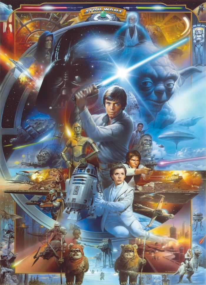 Photo murale Star Wars Luke Skywalker Collage