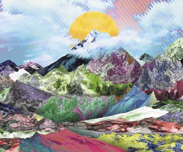 Photo murale intissé impression numérique Mountain Top