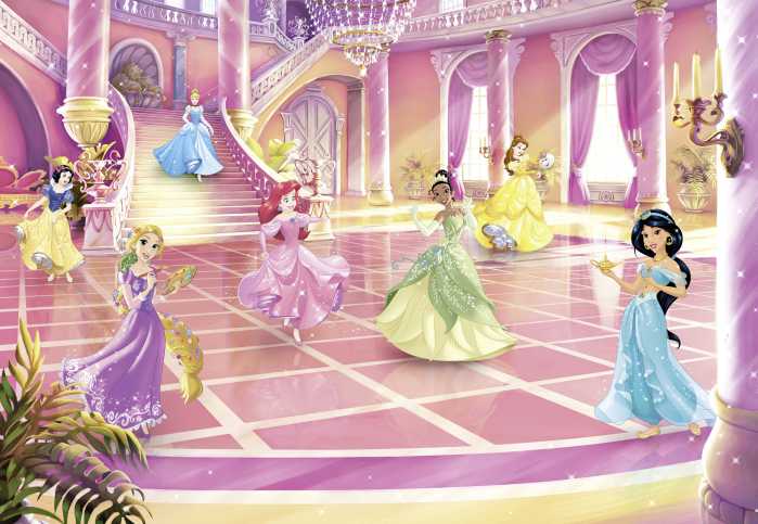 Photo murale Disney Princess Glitzerparty