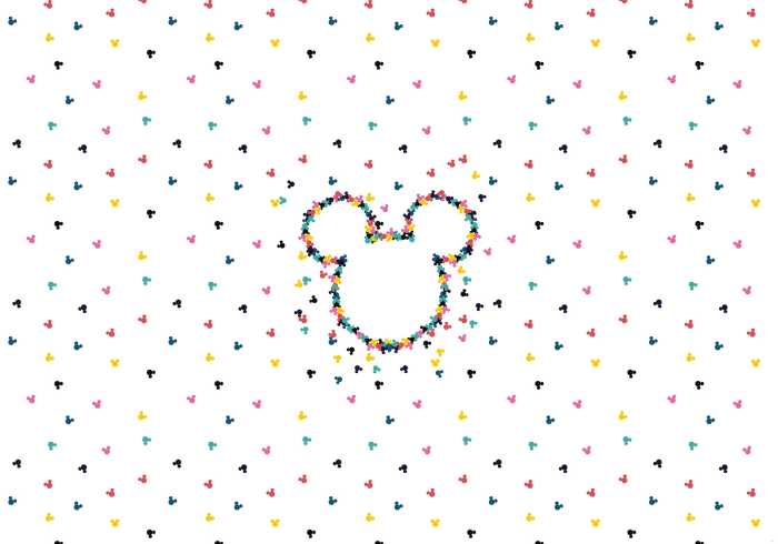 Poster XXL impression numérique Mickey Heads-Up