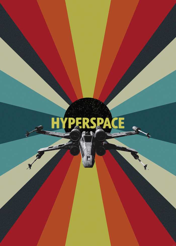 Poster XXL impression numérique Star Wars Hyperspace