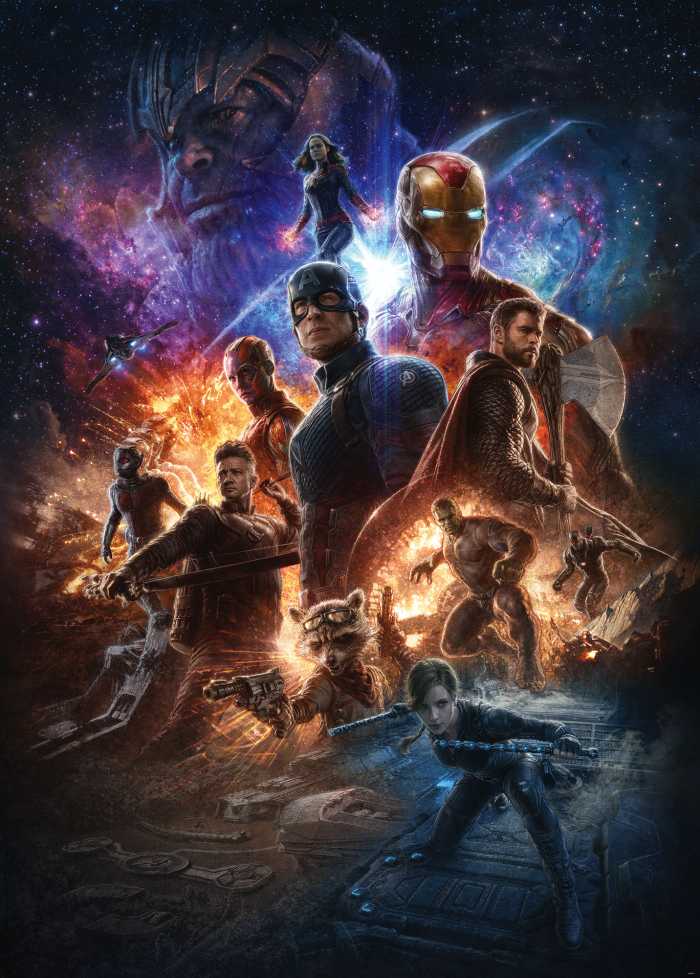 Poster XXL impression numérique Avengers Battle of Worlds