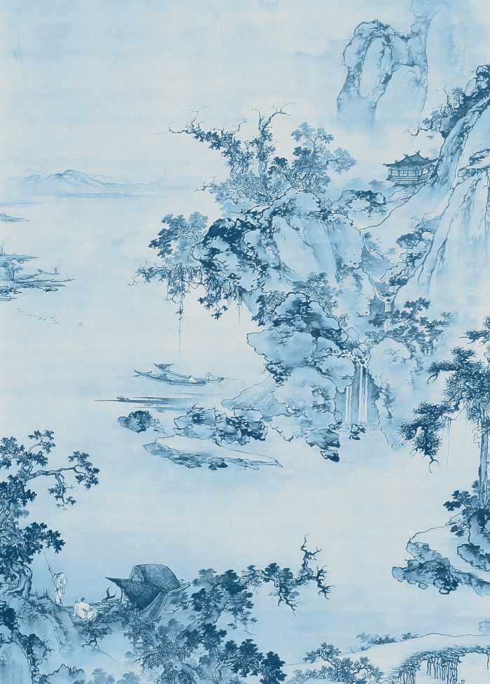 Poster XXL impression numérique Blue China