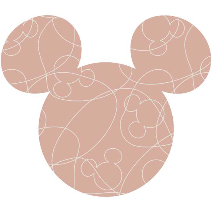 Sticker mural Mickey Head Knotted
