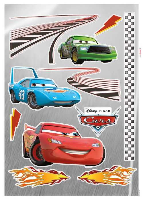 Stickers muraux feuille adhésive Cars