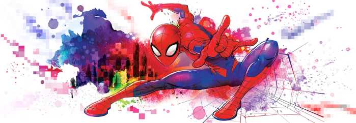 Papier Spider-Man Graffiti 