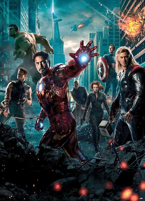 Papier Avengers Movie Poster