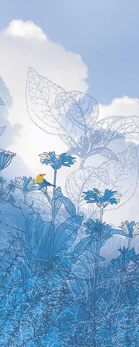 Intissé Premium Blue Sky Panel