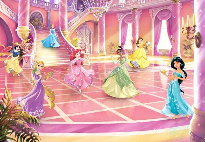 Papier Disney Princess Glitzerparty