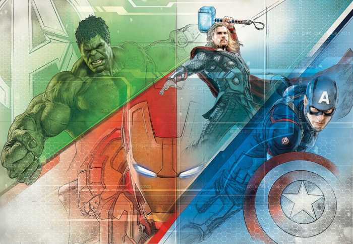 Photo murale sur papier Avengers Graphic Art