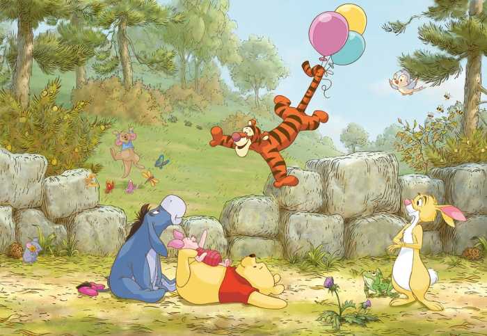 Papier Winnie the Pooh Ballooning