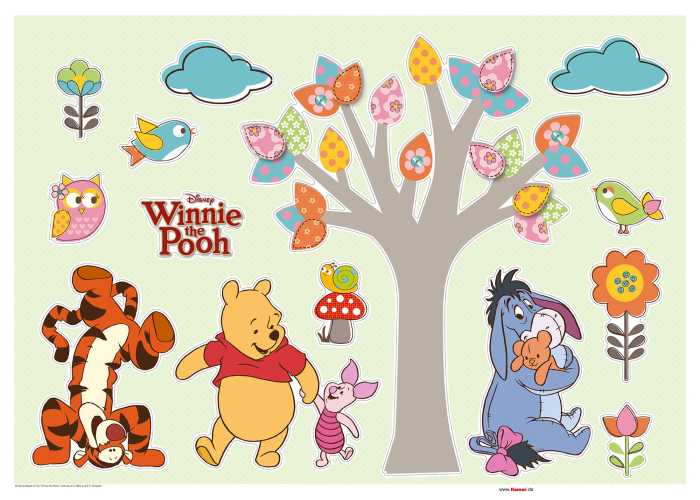 Sticker mural Winnie Pooh Nature Lovers