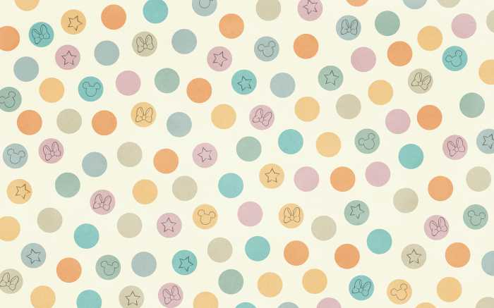 Photo murale intissé impression numérique Disney Pastel Confetti