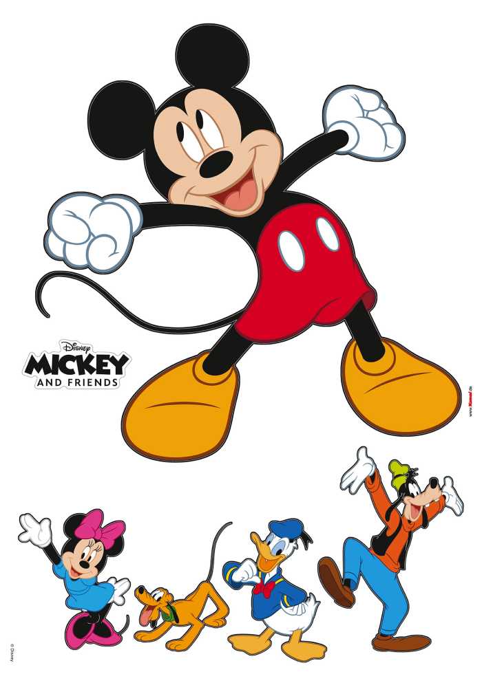 Sticker mural Mickey and Friends