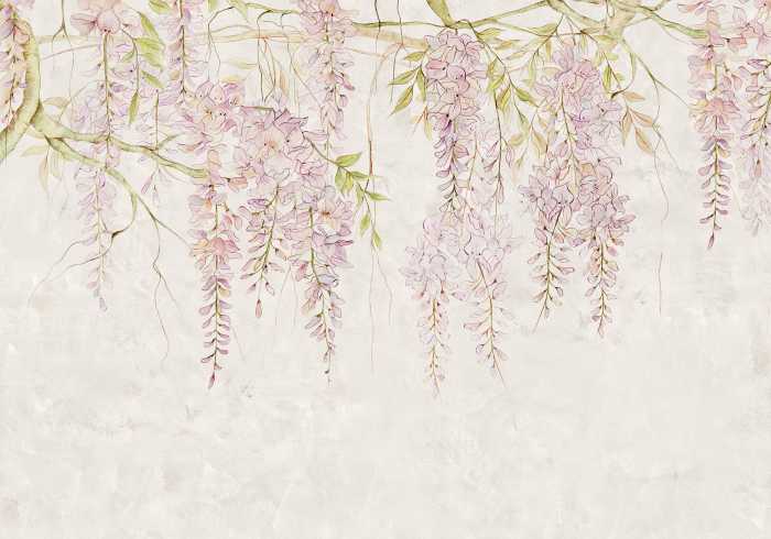 Photo murale intissé impression numérique Wisteria