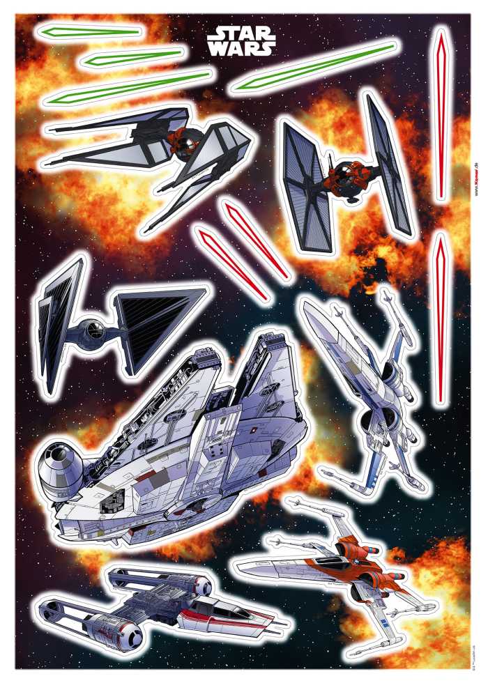 Sticker mural Star Wars Spaceship