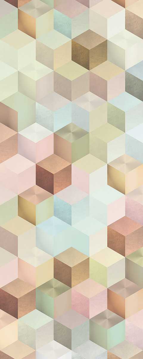 Panneau sur intissé  Cubes Panel