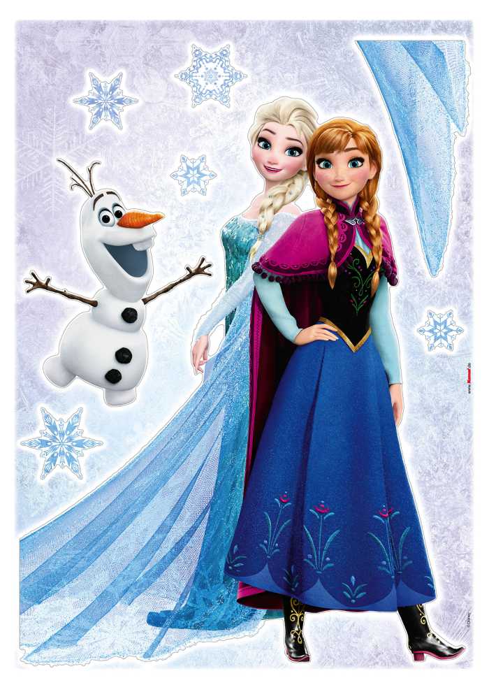 Sticker mural Frozen Sisters