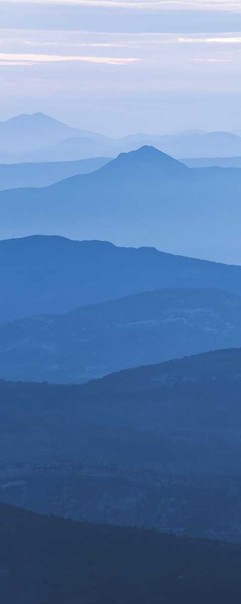 Panneau sur intissé  Blue Mountain Panel