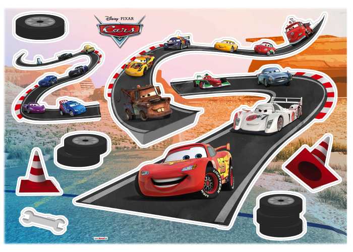 Sticker mural Cars Track