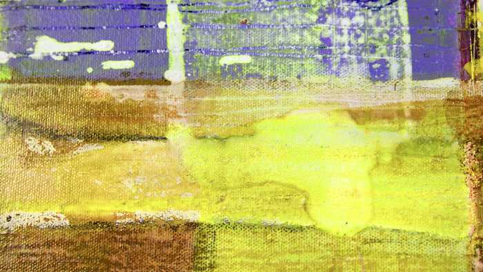 Photo murale intissé impression numérique Puddle Tangy yellow