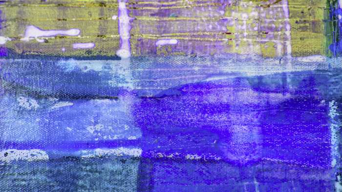 Photo murale intissé impression numérique Puddle Tangy blue