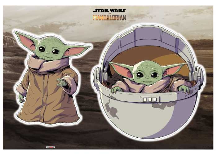 Sticker mural Mandalorian The Child