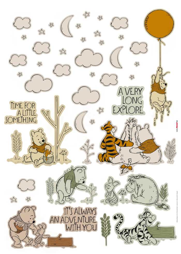Sticker mural Winnie the Pooh Woodland
