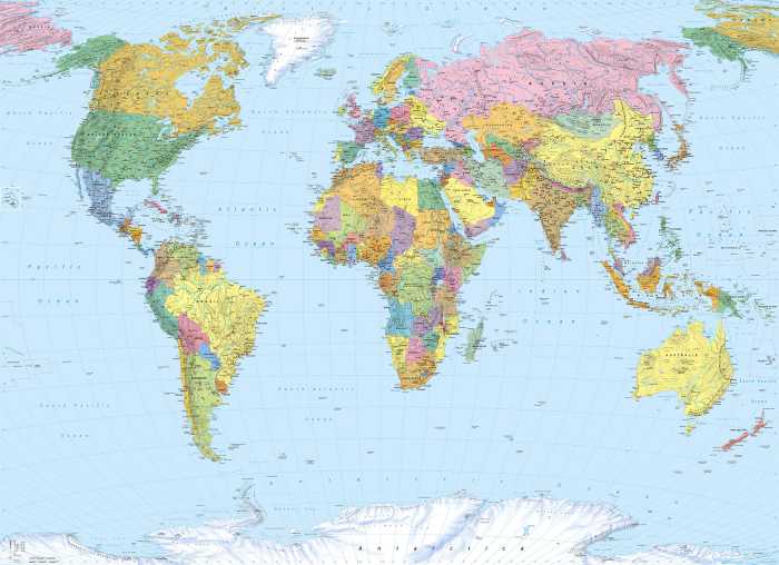 Photo murale World Map