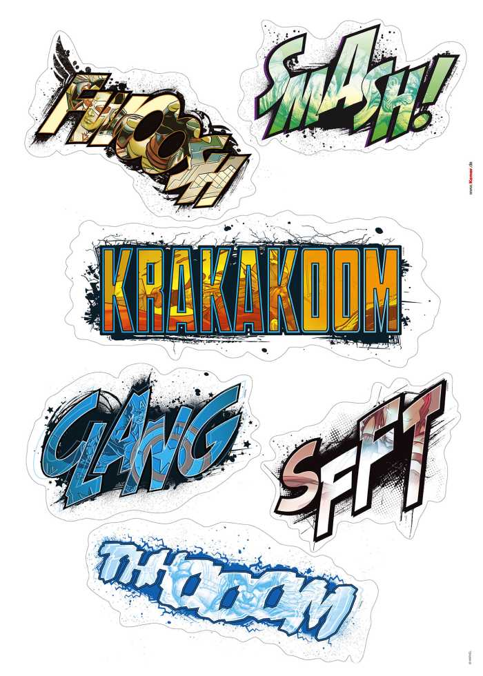 Sticker mural Avengers Sounds
