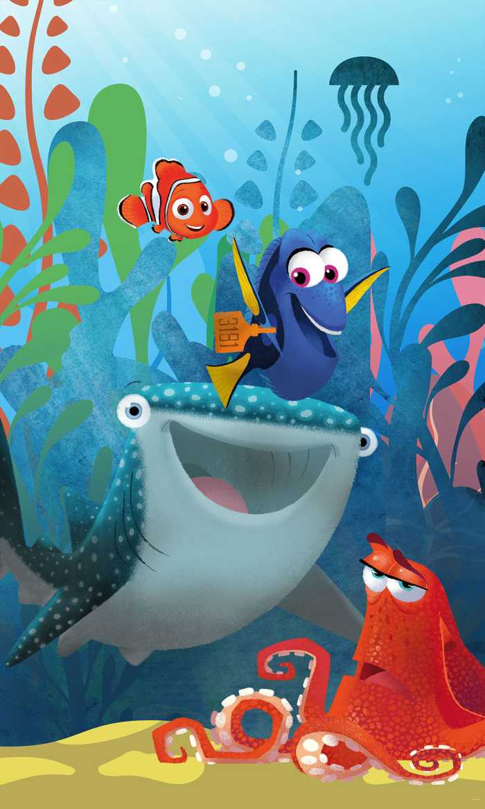 Photo murale intissé impression numérique Finding Dory Aquarell