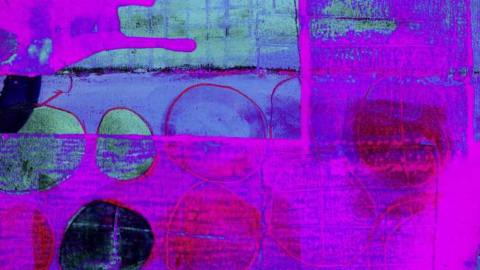 Photo murale intissé impression numérique Cells Wrapping pink-blue