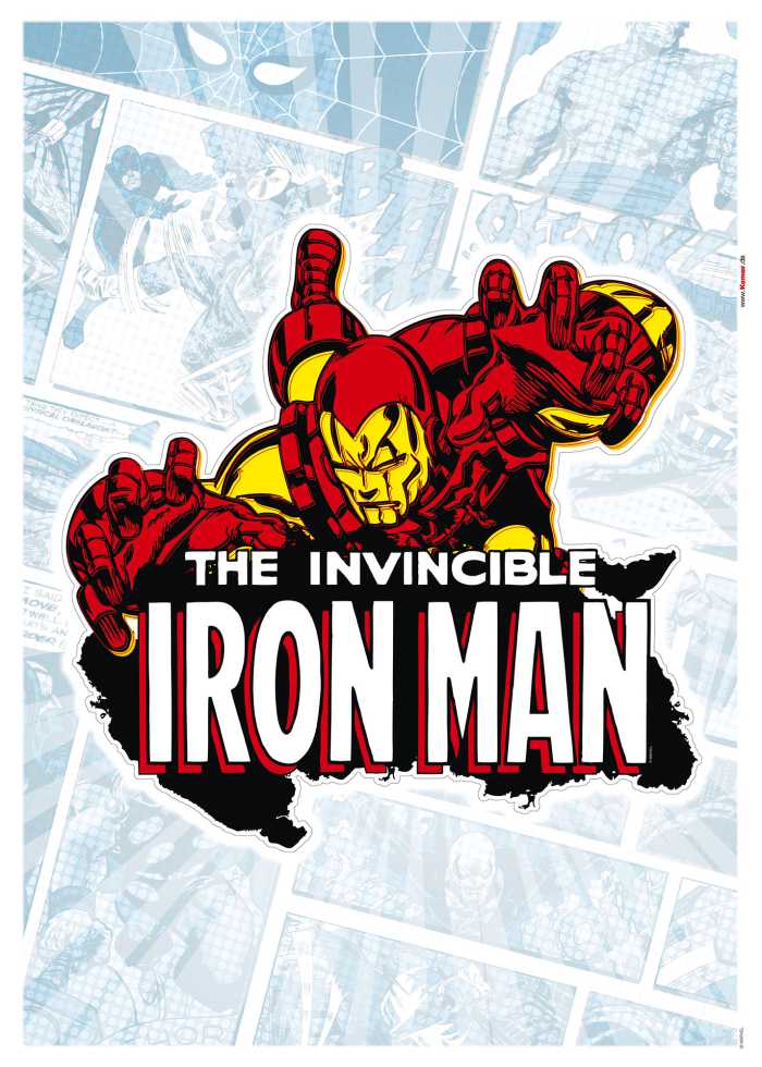 Sticker mural Iron Man Comic Classic